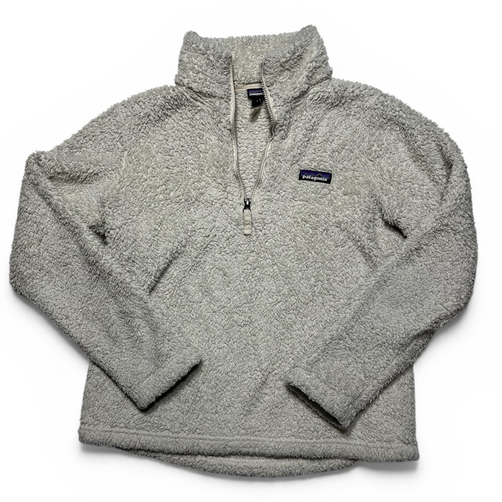 Patagonia Cream Sherpa Half-Zip Jacket